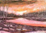 Droombeeld  van de Leie - Dreaming of the Lys - Oil - 80x120cm.