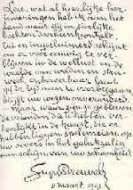 Handschrift Stijn Streuvels - grootmeester der Nederlandseletterkunde